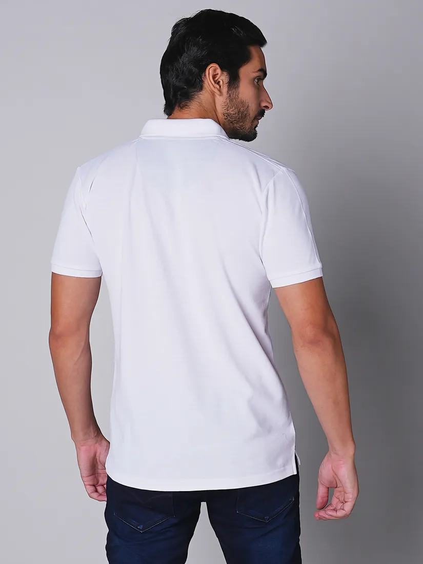 Tessio Men Slim Fit Solid T-Shirt