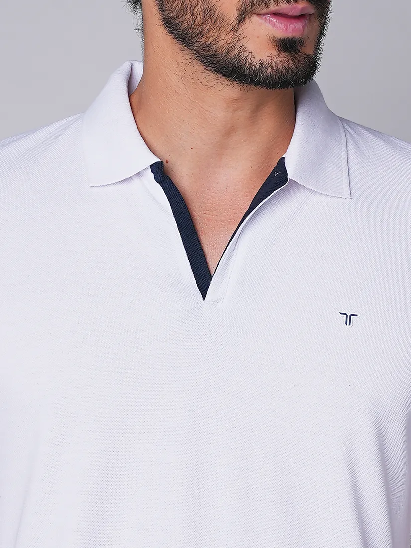 Tessio Men Slim Fit Solid T-Shirt