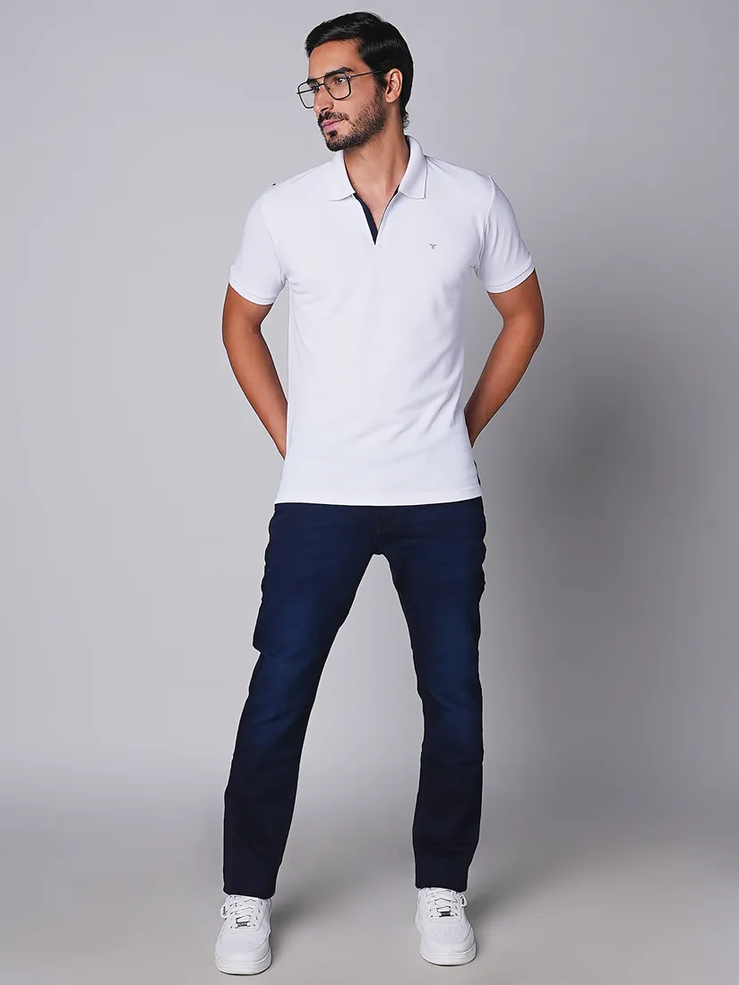 Tessio Men Slim Fit Solid T-Shirt