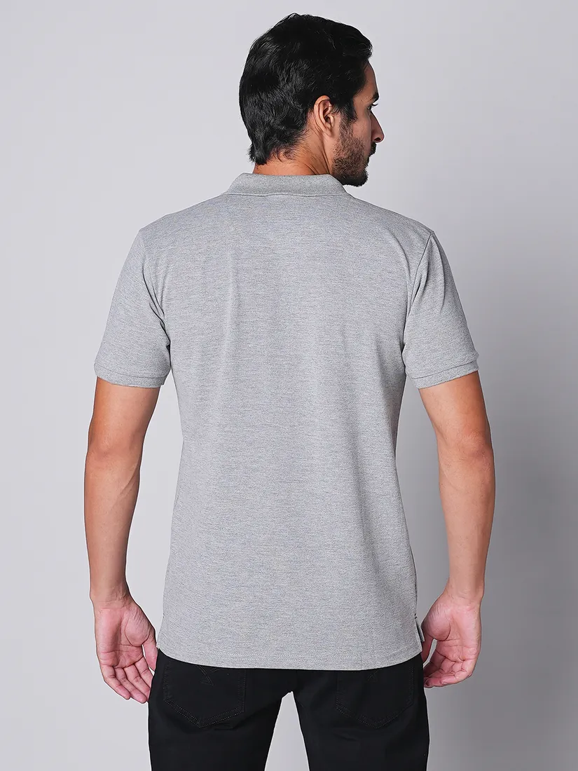 Tessio Men Slim Fit Solid T-Shirt