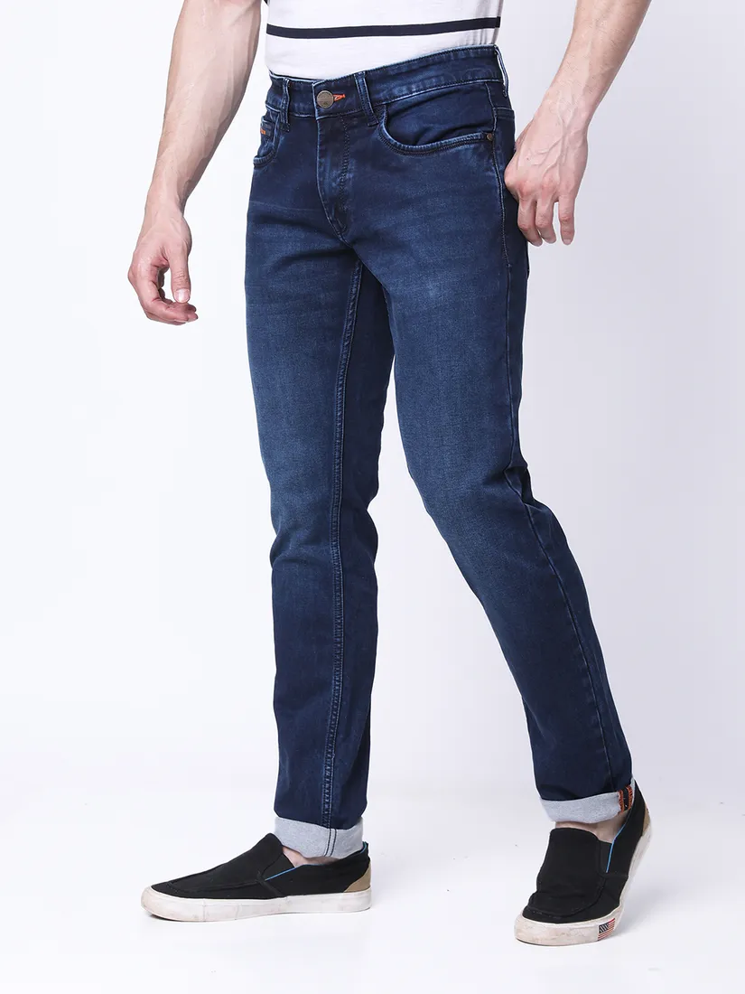 Mozzo Men Slim Fit Solid Jeans