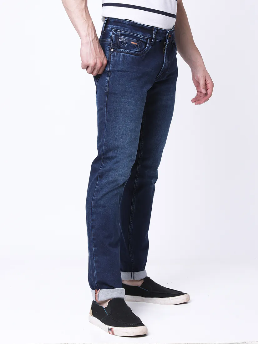 Mozzo Men Slim Fit Solid Jeans