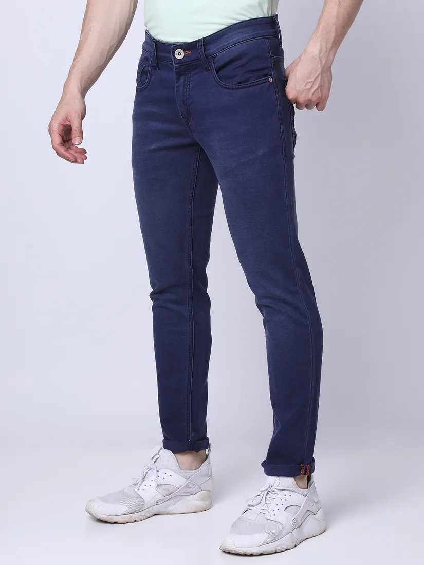 Mozzo Men Slim Fit Solid Jeans