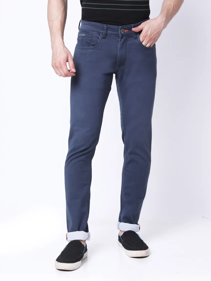 Mozzo Men Slim Fit Solid Jeans