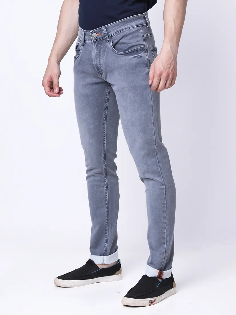 Mozzo Men Slim Fit Solid Jeans