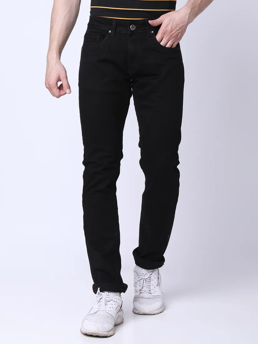 Oxemberg Men Slim Fit Solid Jeans