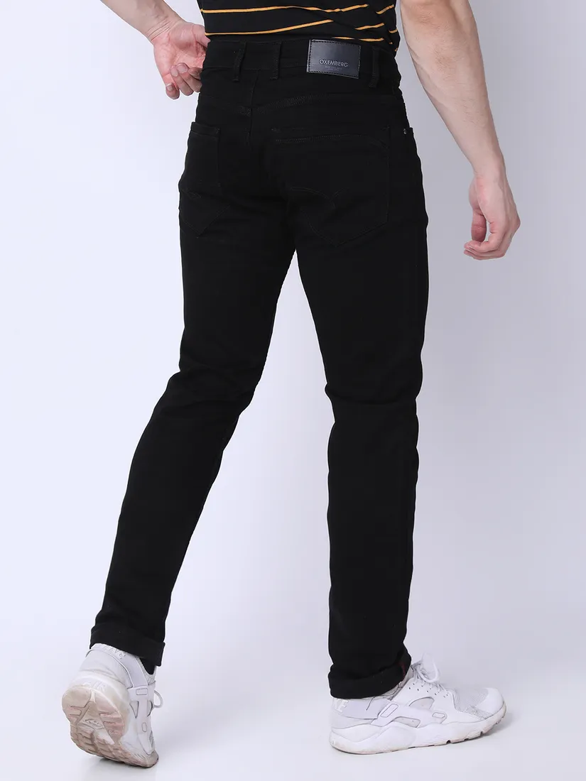 Oxemberg Men Slim Fit Solid Jeans