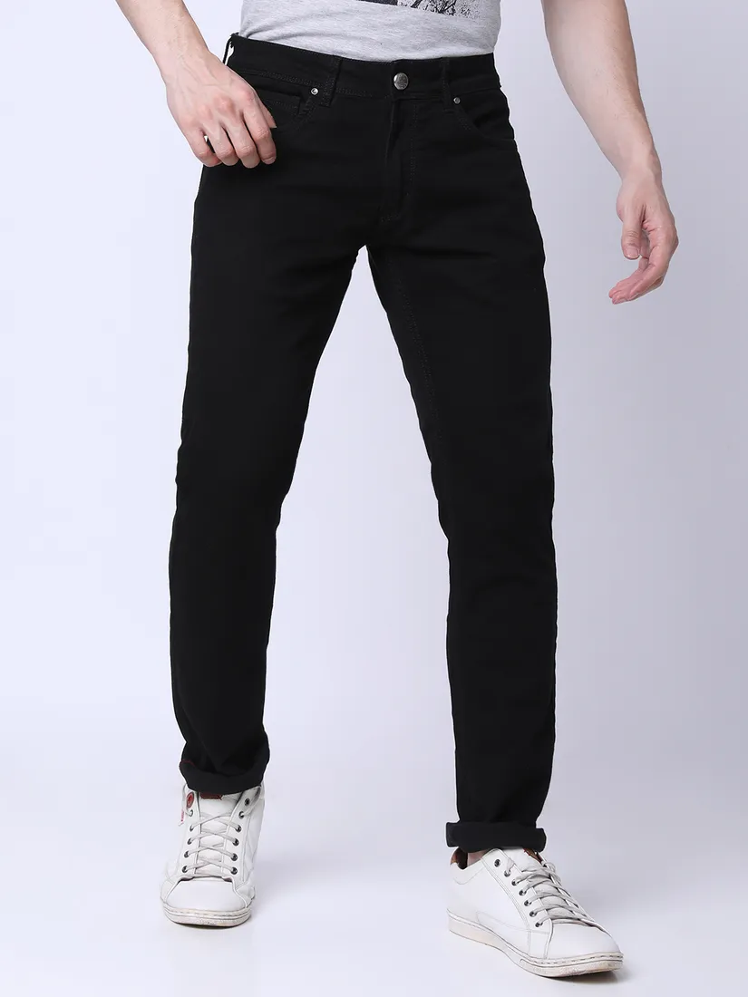 Oxemberg Men Slim Fit Solid Jeans