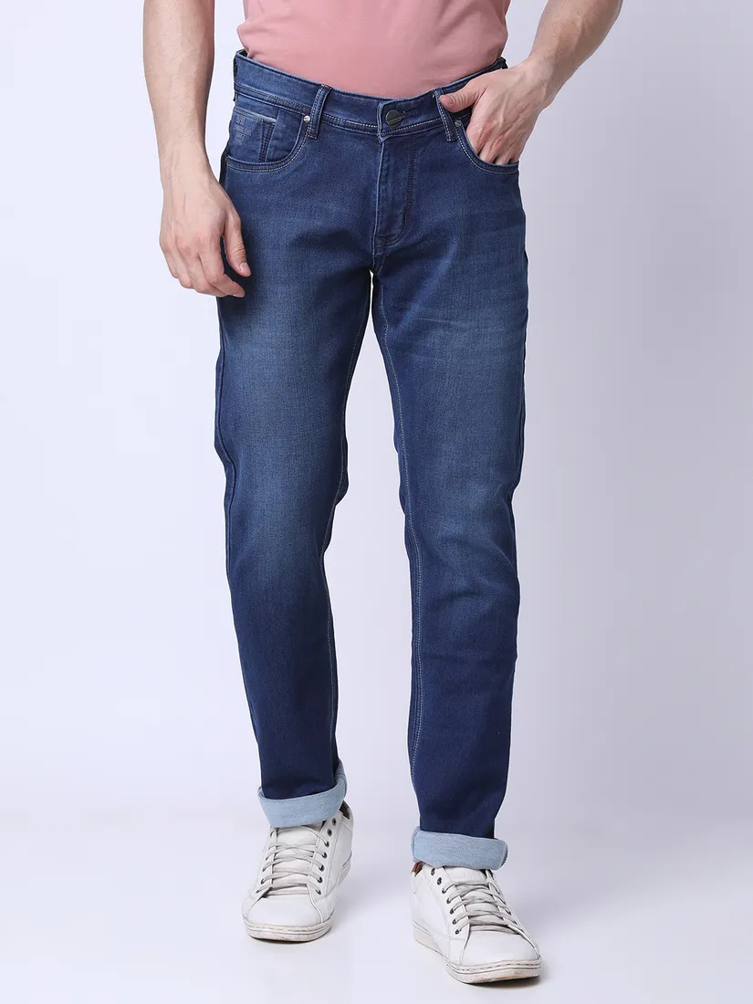 Oxemberg Men Slim Fit Solid Jeans