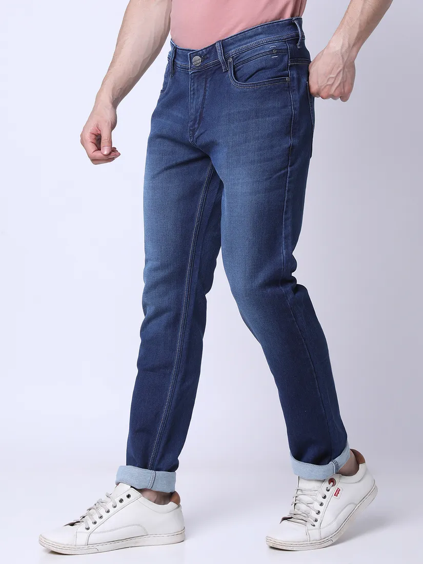 Oxemberg Men Slim Fit Solid Jeans