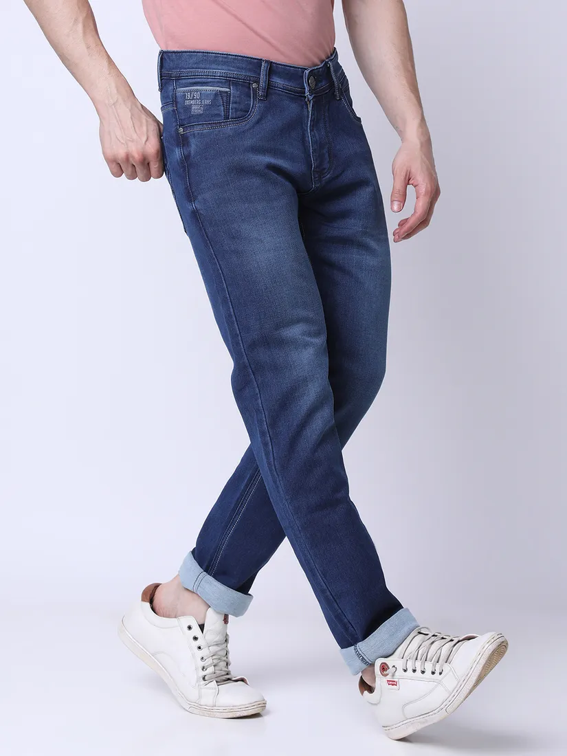 Oxemberg Men Slim Fit Solid Jeans