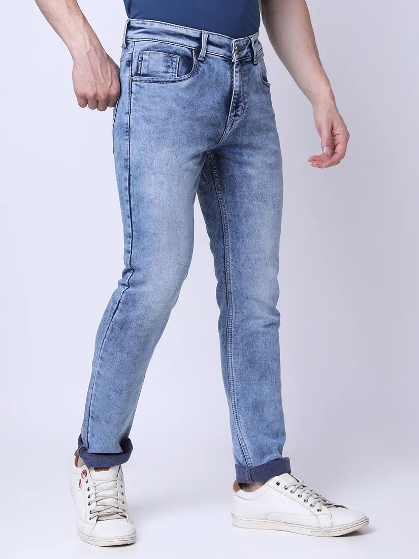 Oxemberg Men Slim Fit Solid Jeans