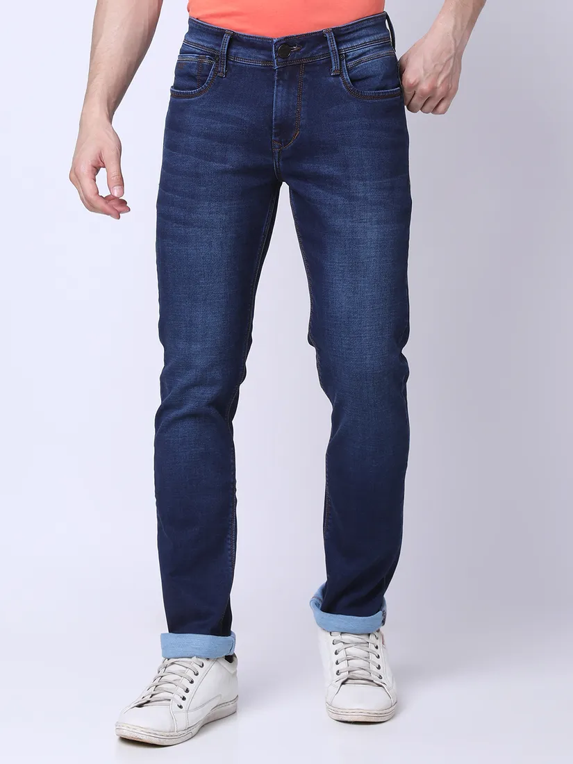 Oxemberg Men Slim Fit Solid Jeans