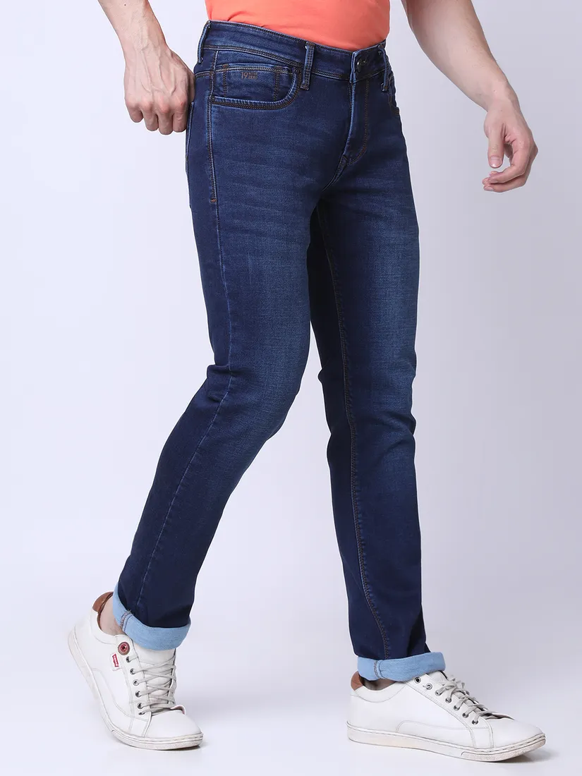 Oxemberg Men Slim Fit Solid Jeans
