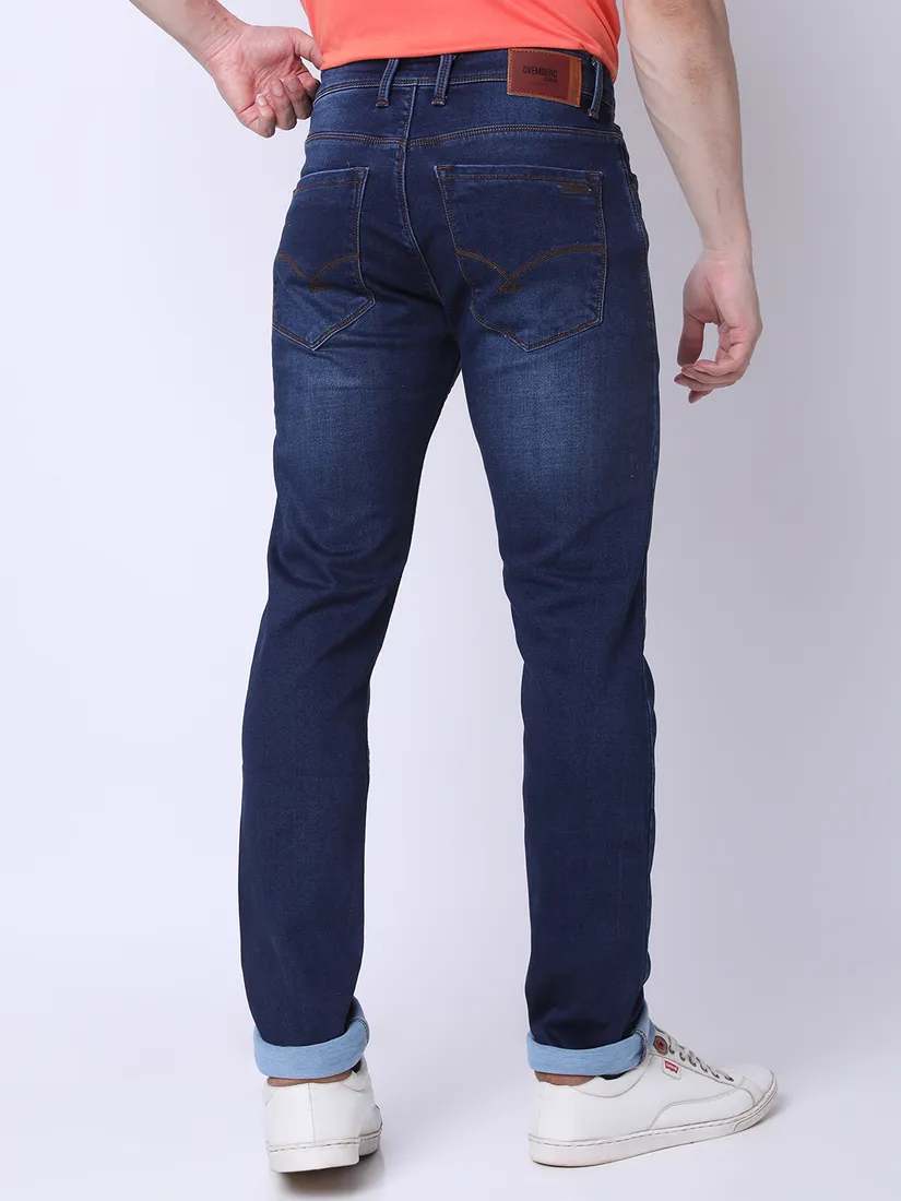 Oxemberg Men Slim Fit Solid Jeans