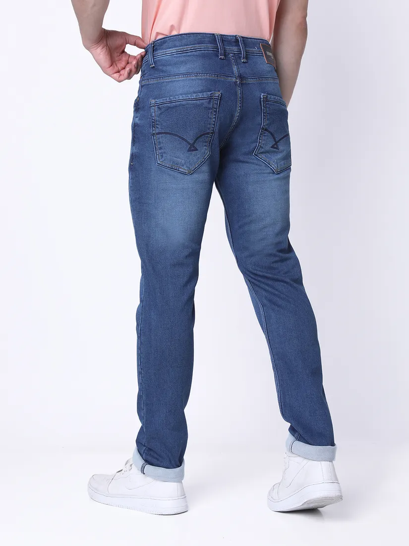 Oxemberg Men Slim Fit Solid Jeans