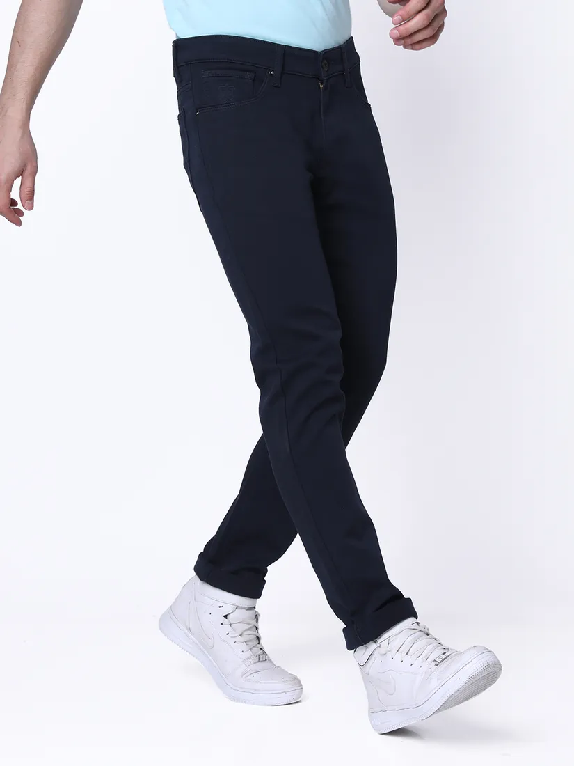 Oxemberg Men Slim Fit Solid Jeans