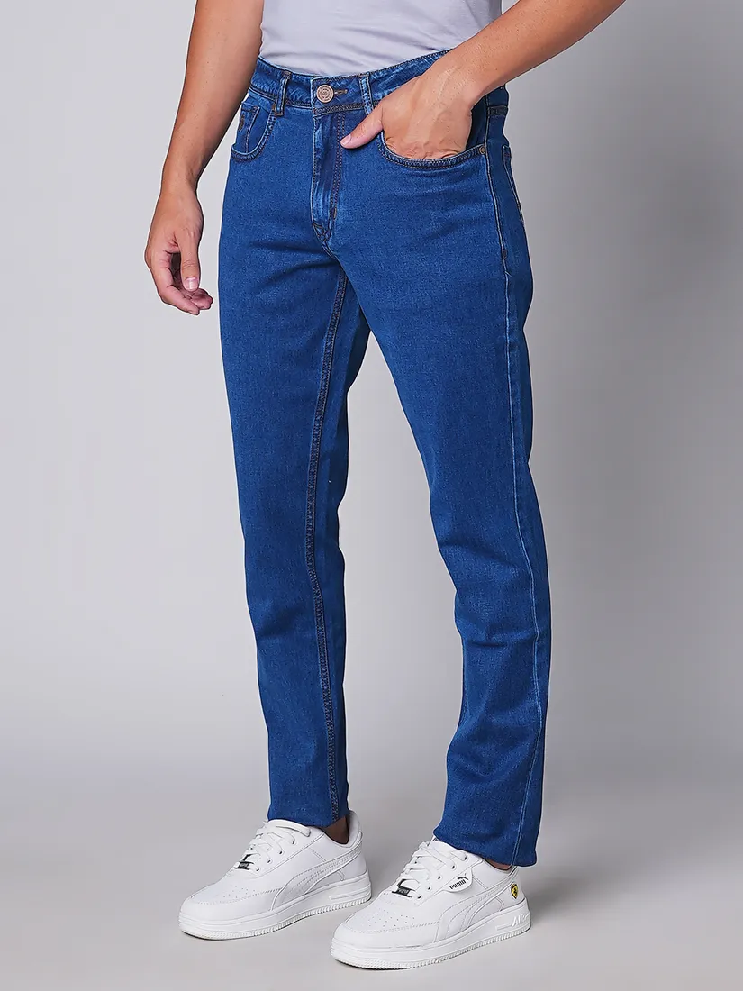 Oxemberg Men Slim Fit Solid Jeans