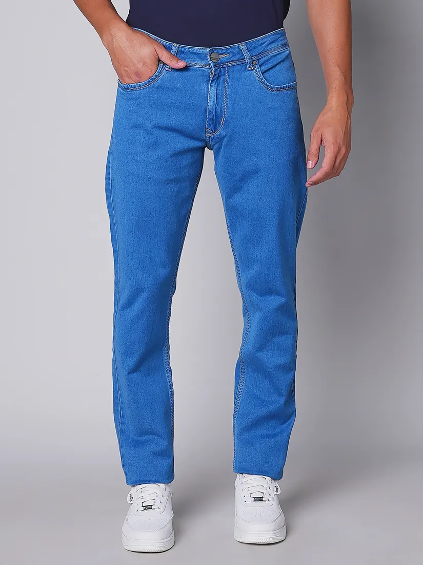 Oxemberg Men Slim Fit Solid Jeans