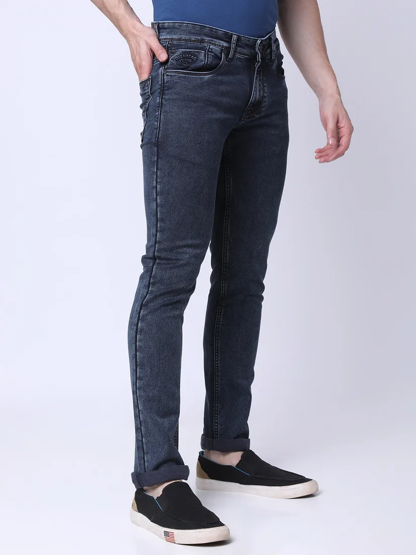 Oxemberg Men Slim Fit Solid Jeans