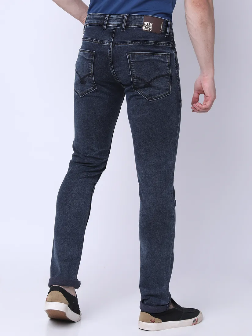 Oxemberg Men Slim Fit Solid Jeans