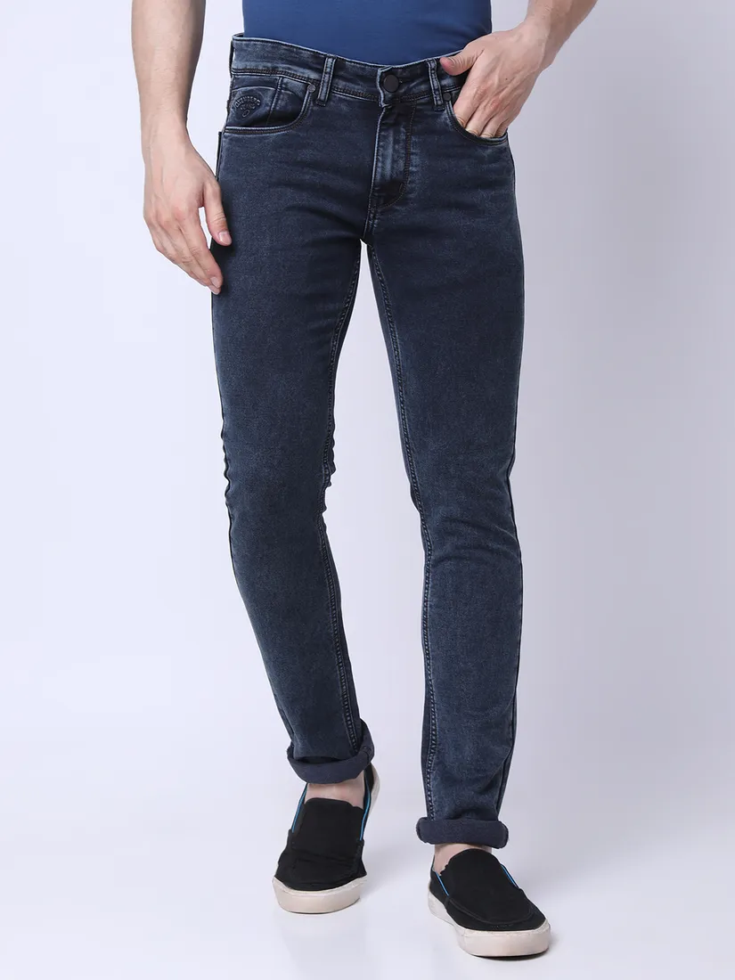 Oxemberg Men Slim Fit Solid Jeans