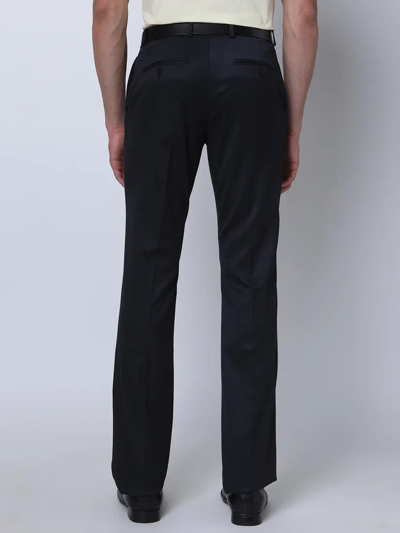 Oxemberg Men Slim Fit Solid Formal Trouser