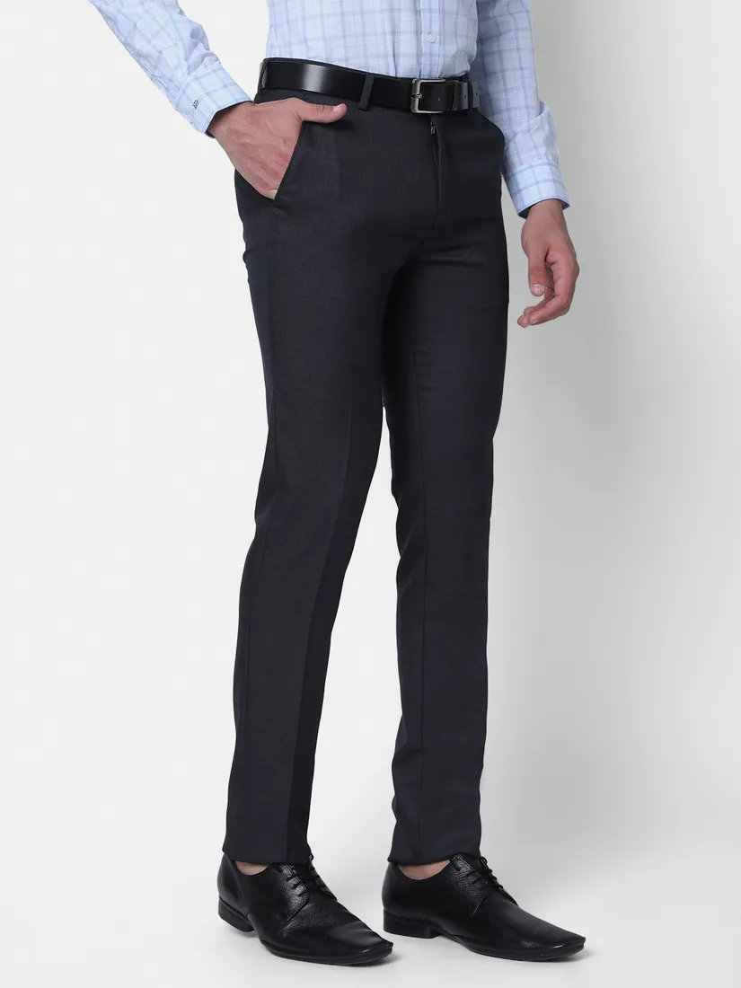 Oxemberg Men Slim Fit Formal Trouser