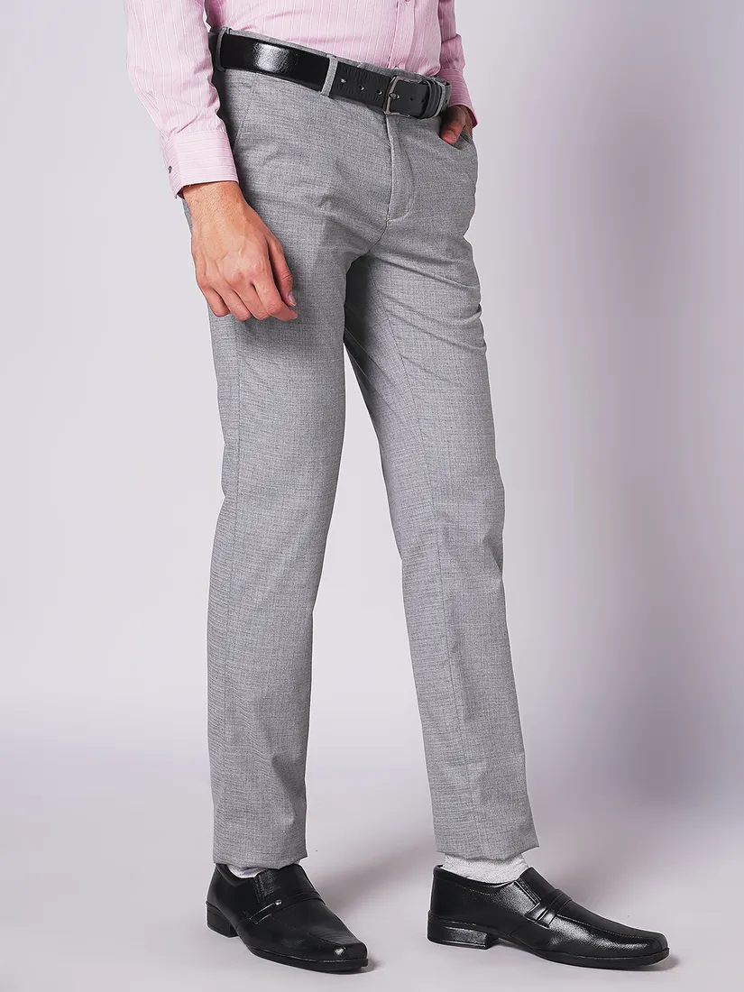 Inspiro Men Slim Fit Checks Formal Trouser