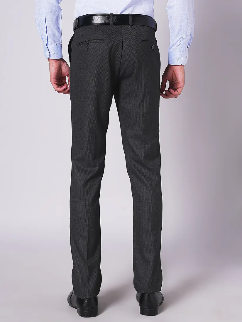 Inspiro Men Slim Fit Stripe Formal Trouser