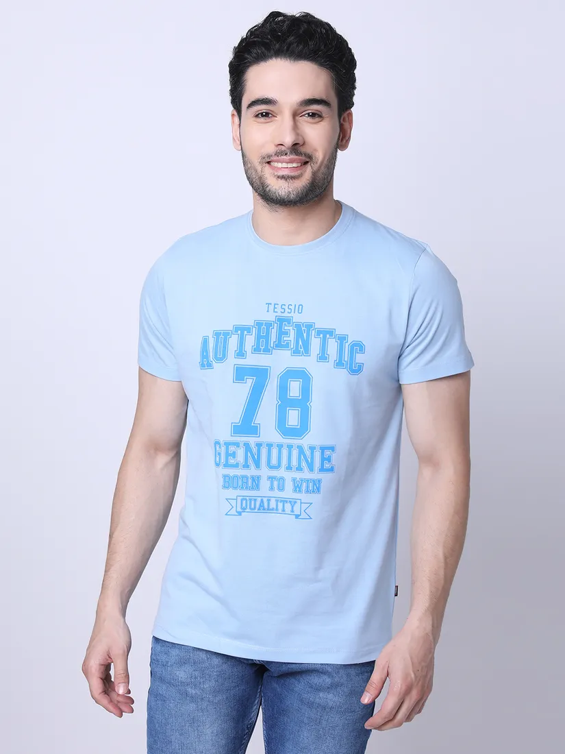 Tessio Men Regular Fit Printed T-Shirt