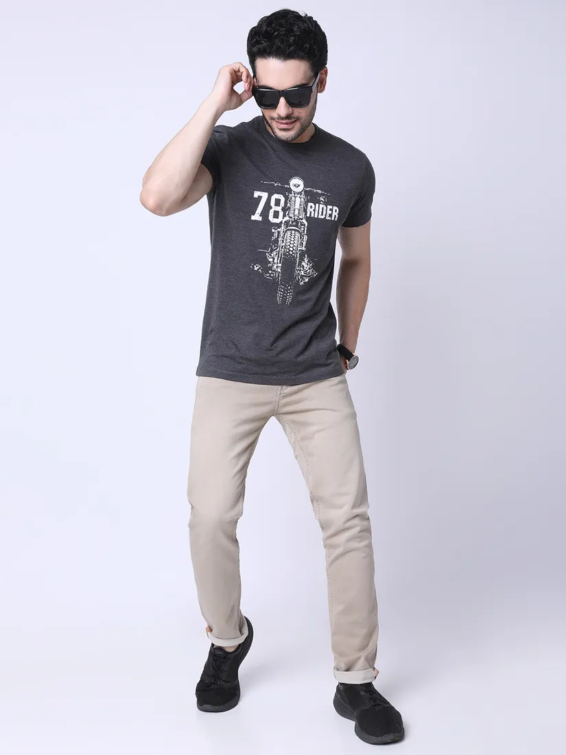 Tessio Men Regular Fit Printed T-Shirt