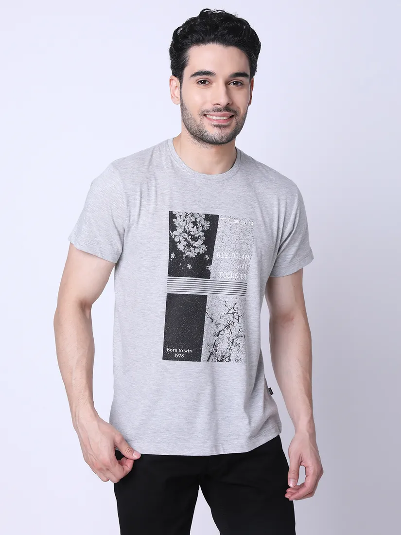 Tessio Men Regular Fit Printed T-Shirt