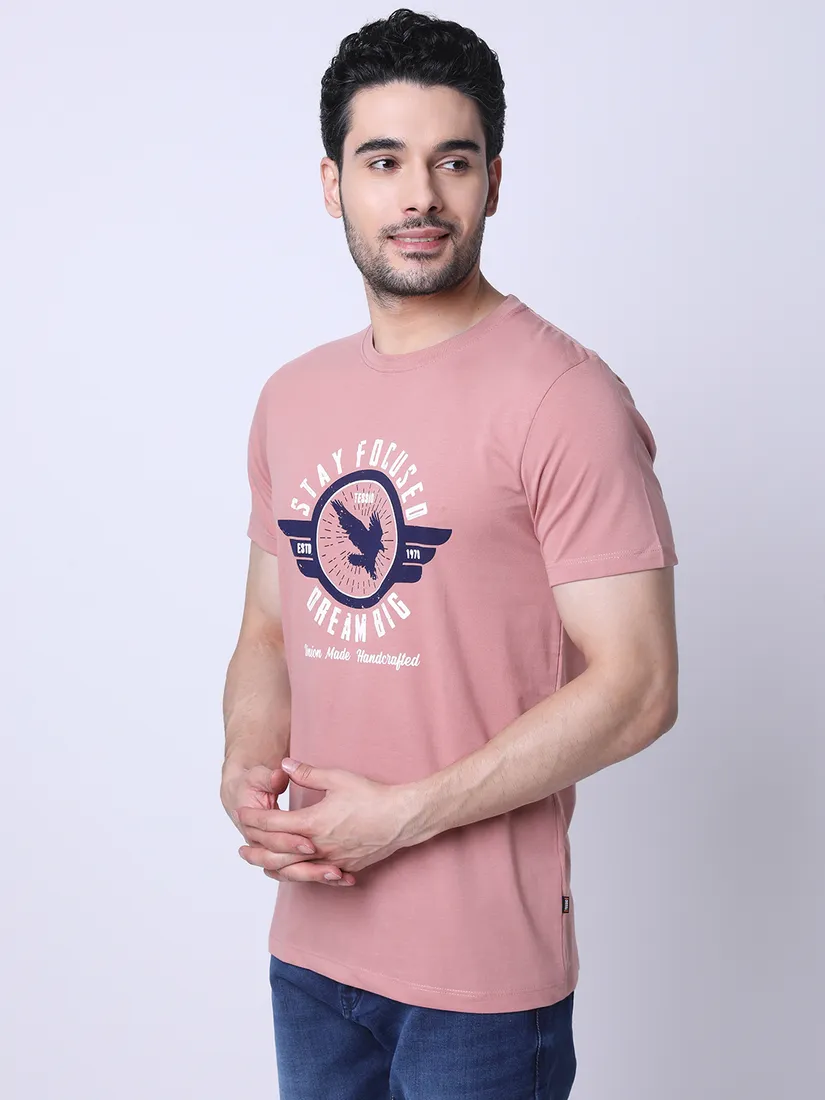 Tessio Men Regular Fit Printed T-Shirt