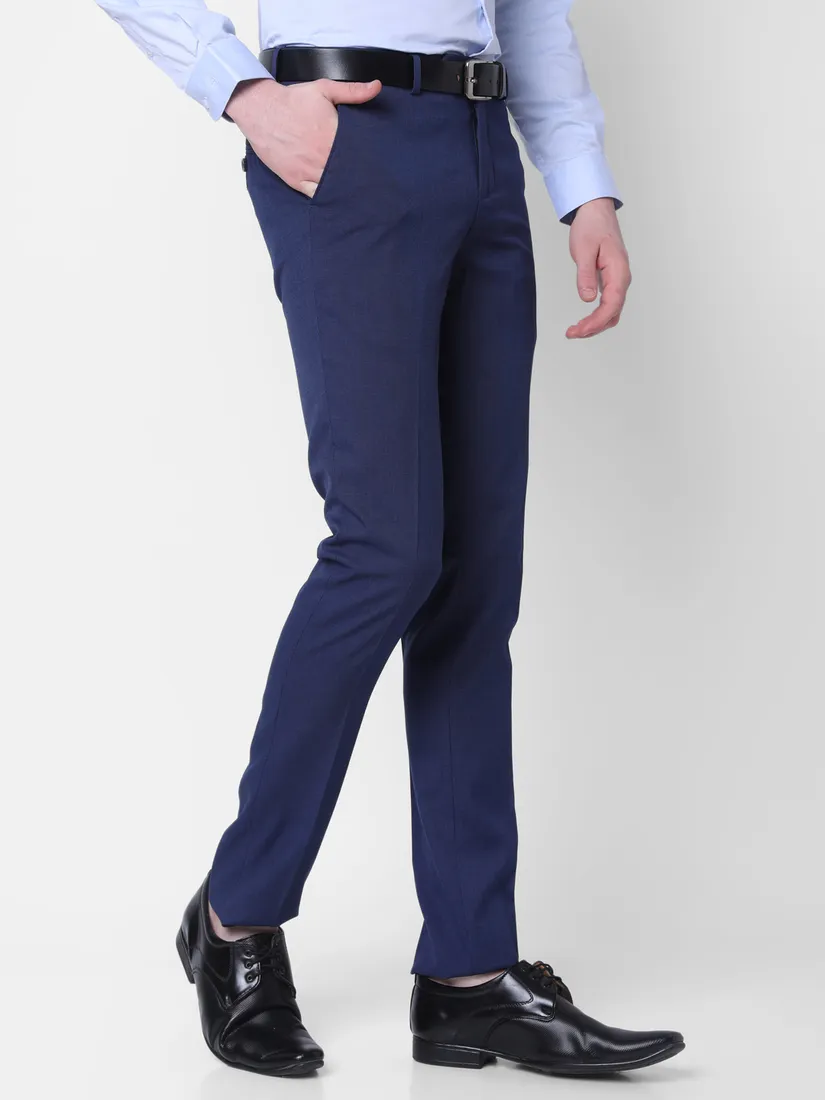 J. Hampstead Men Slim Fit Solid Formal Trouser