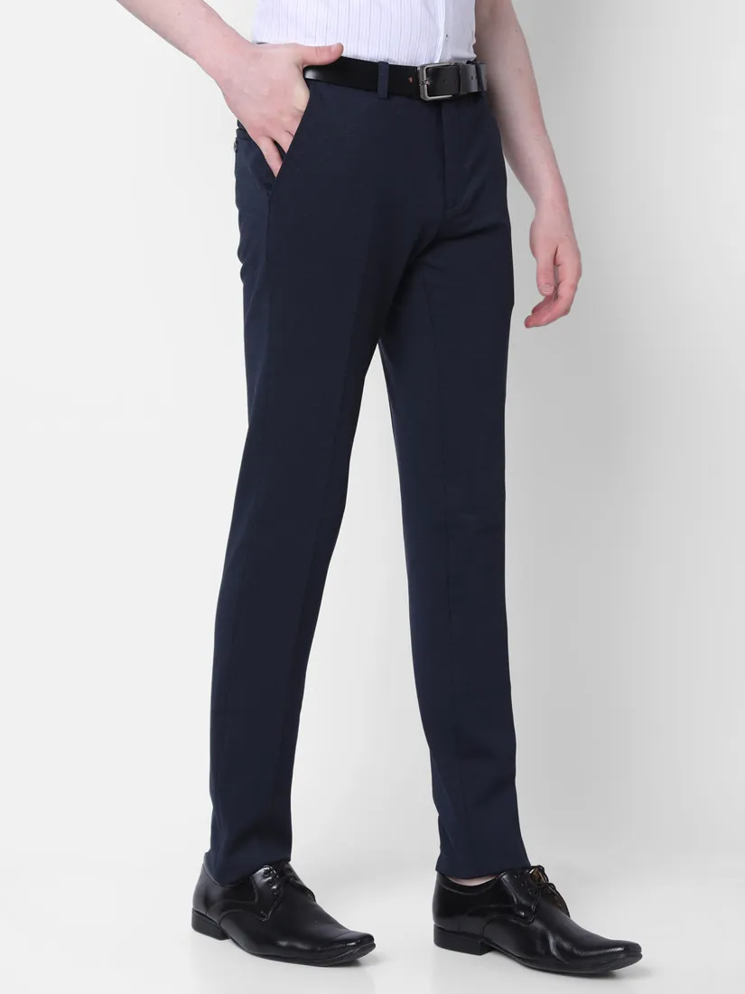 J. Hampstead Men Slim Fit Solid Formal Trouser