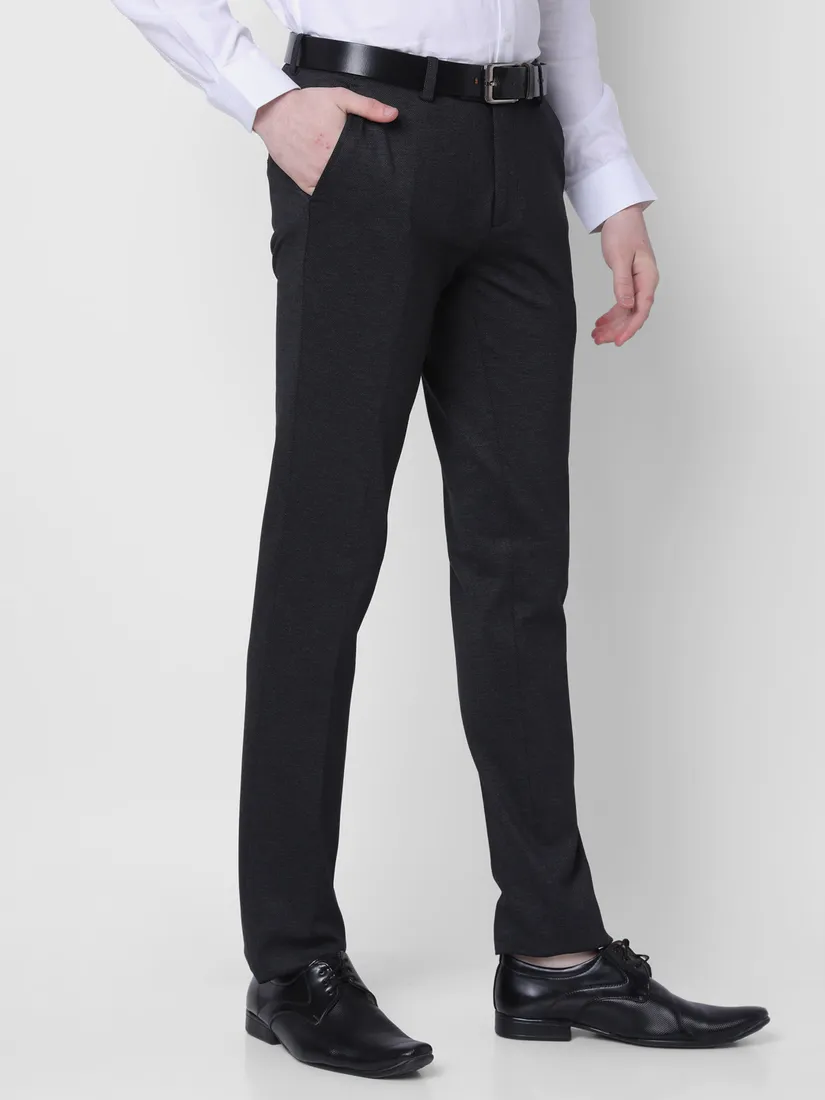 J. Hampstead Men Slim Fit Solid Formal Trouser