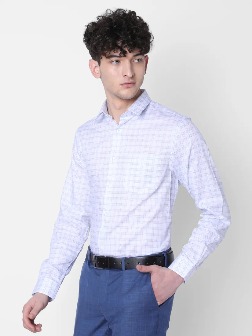 J. Hampstead Men Regular Fit Checks Formal Shirt