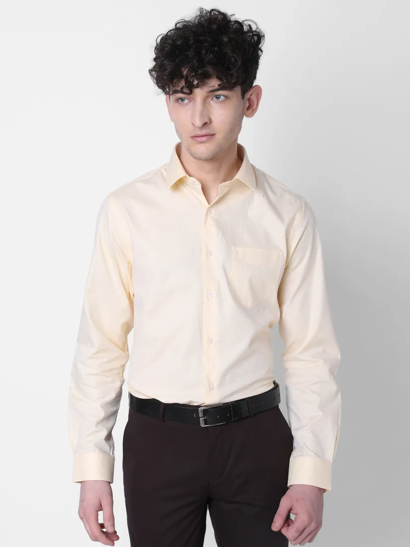 J. Hampstead Men Regular Fit Solid Formal Shirt