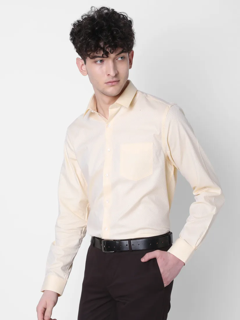 J. Hampstead Men Regular Fit Solid Formal Shirt
