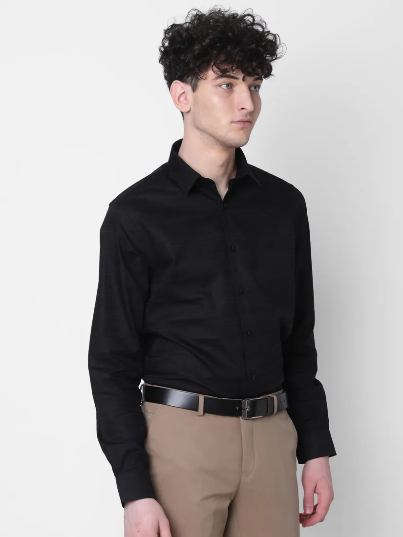 J. Hampstead Men Regular Fit Solid Formal Shirt