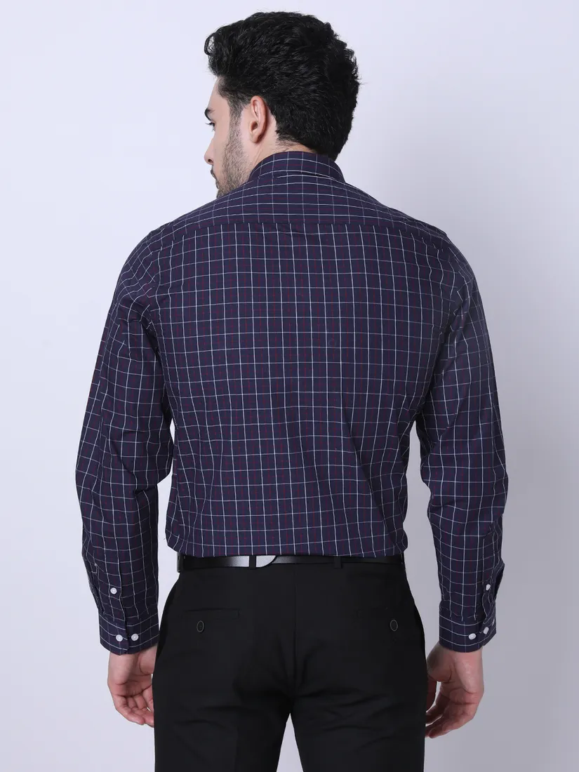 Inspiro Men Slim Fit Checkered Formal Shirt