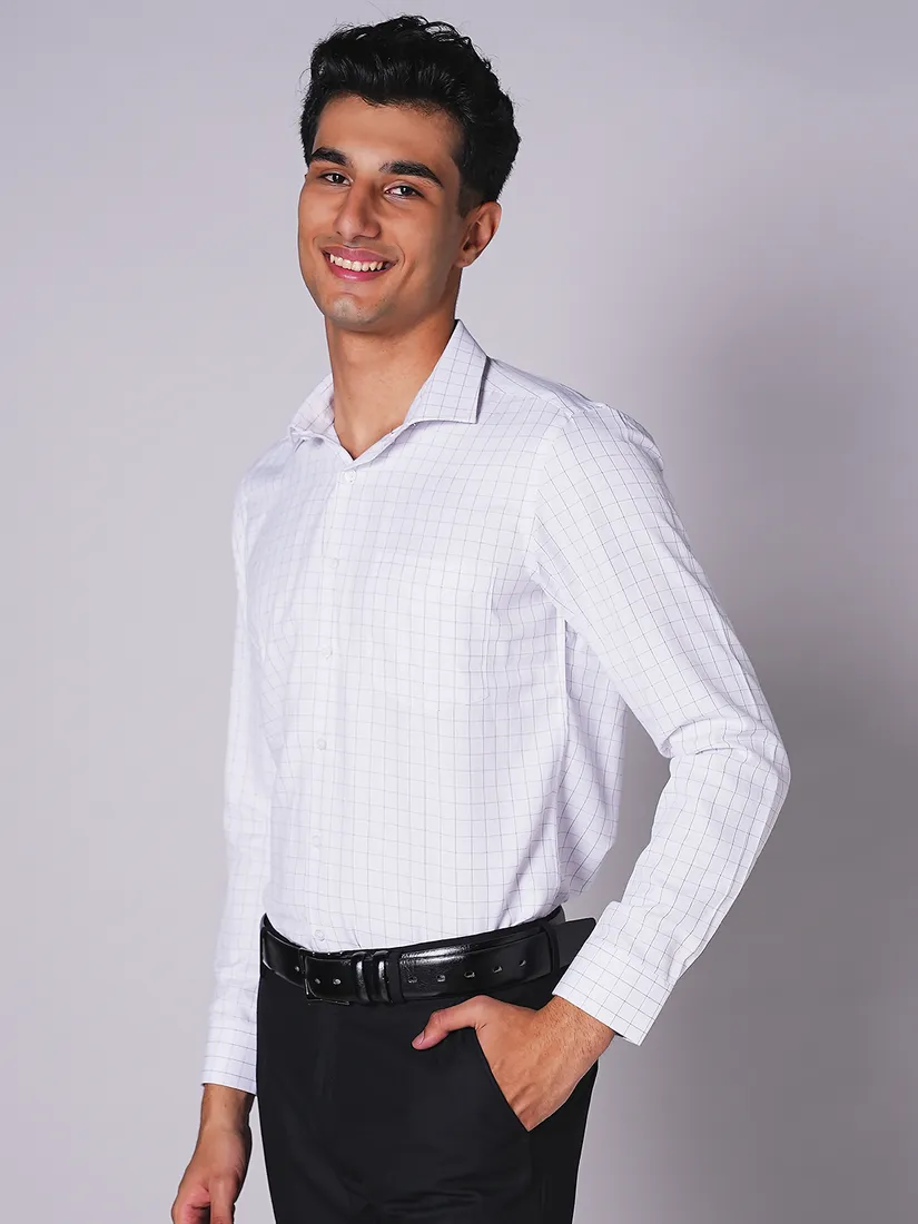 Inspiro Men Slim Fit Checks Formal Shirt