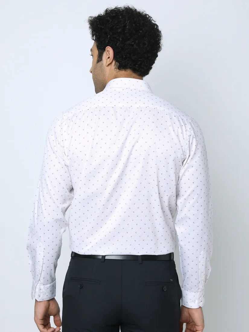Inspiro Men Slim Fit Prints Formal Shirt