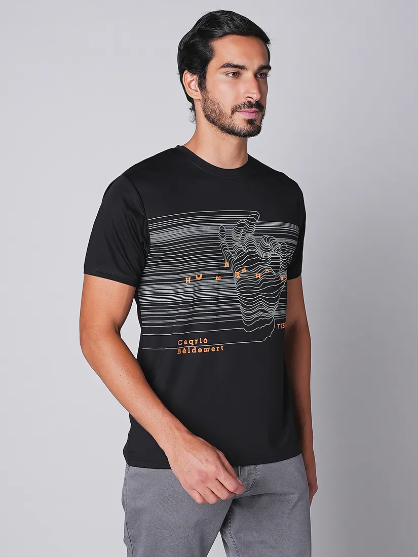 Tessio Men Slim Fit Print T-Shirt