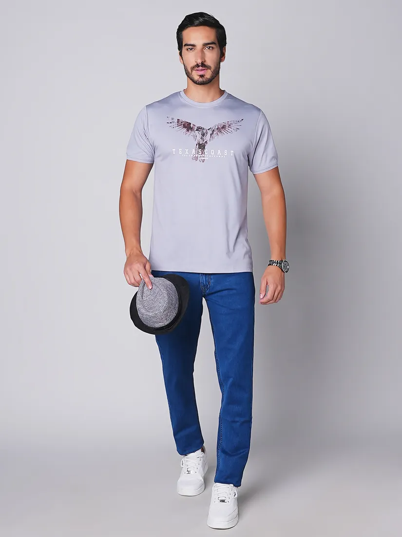 Tessio Men Slim Fit Print T-Shirt