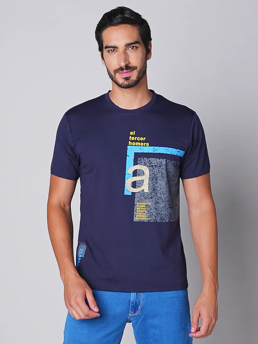 Tessio Men Slim Fit Print T-Shirt
