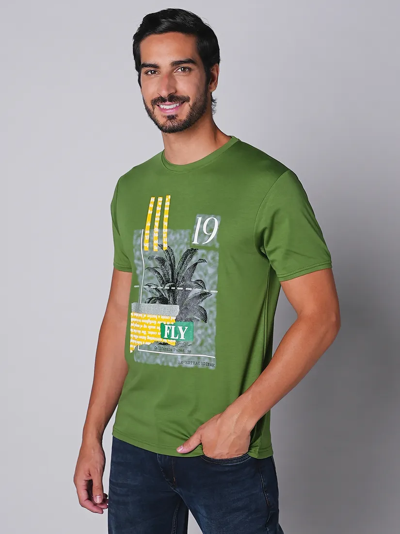 Tessio Men Slim Fit Print T-Shirt