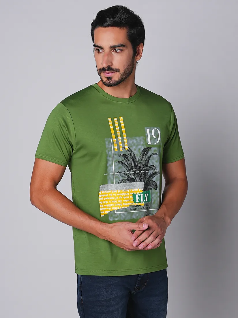 Tessio Men Slim Fit Print T-Shirt