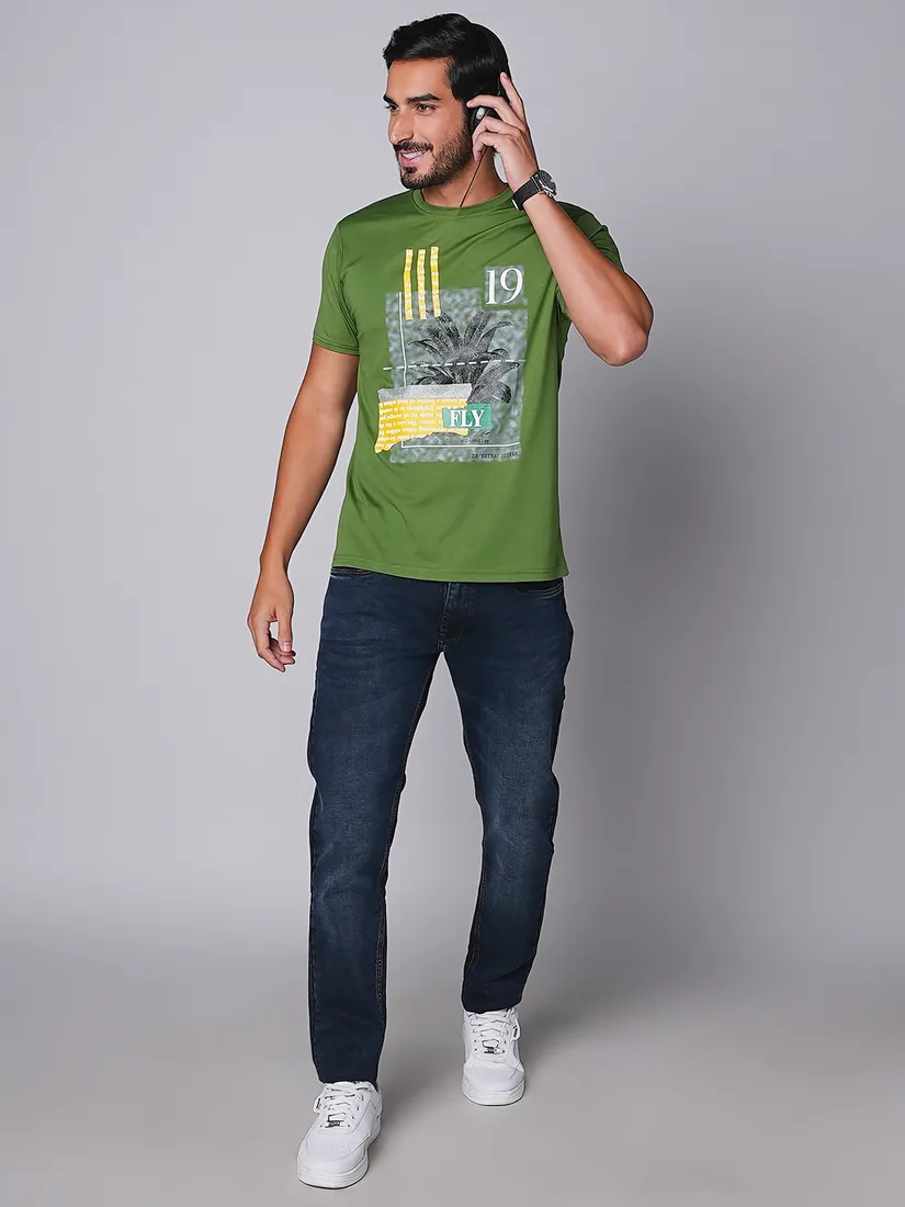 Tessio Men Slim Fit Print T-Shirt